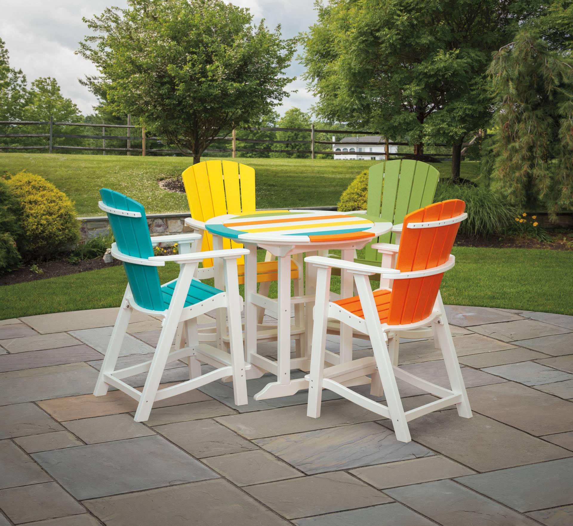 Poly on sale patio set